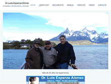 Tablet Screenshot of drluisesparza.com